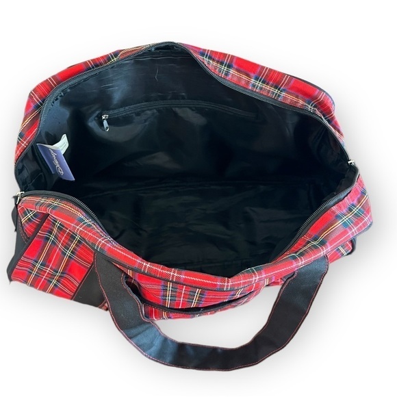 DISNEY POOH Vintage Tartan Plaid Tote Travel Bag - Picture 6 of 12